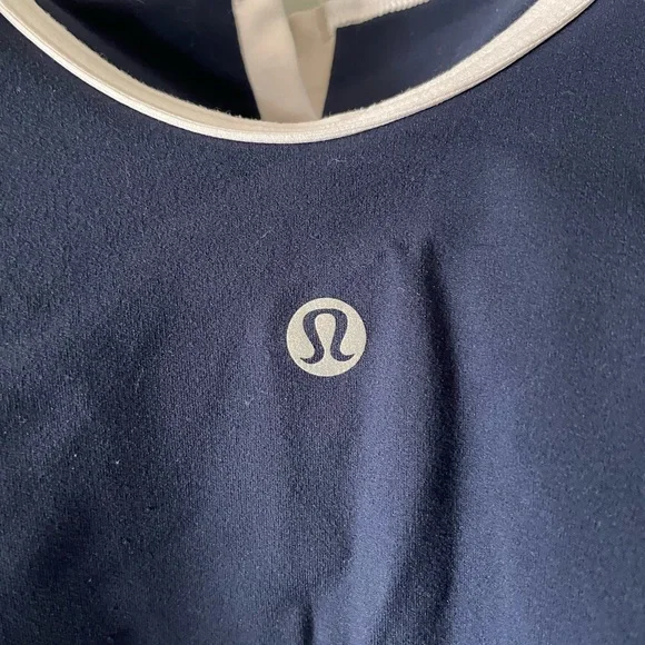 Lululemon Align Notched-Neck Tank Top - Club Blue / White - Picture 5 of 6